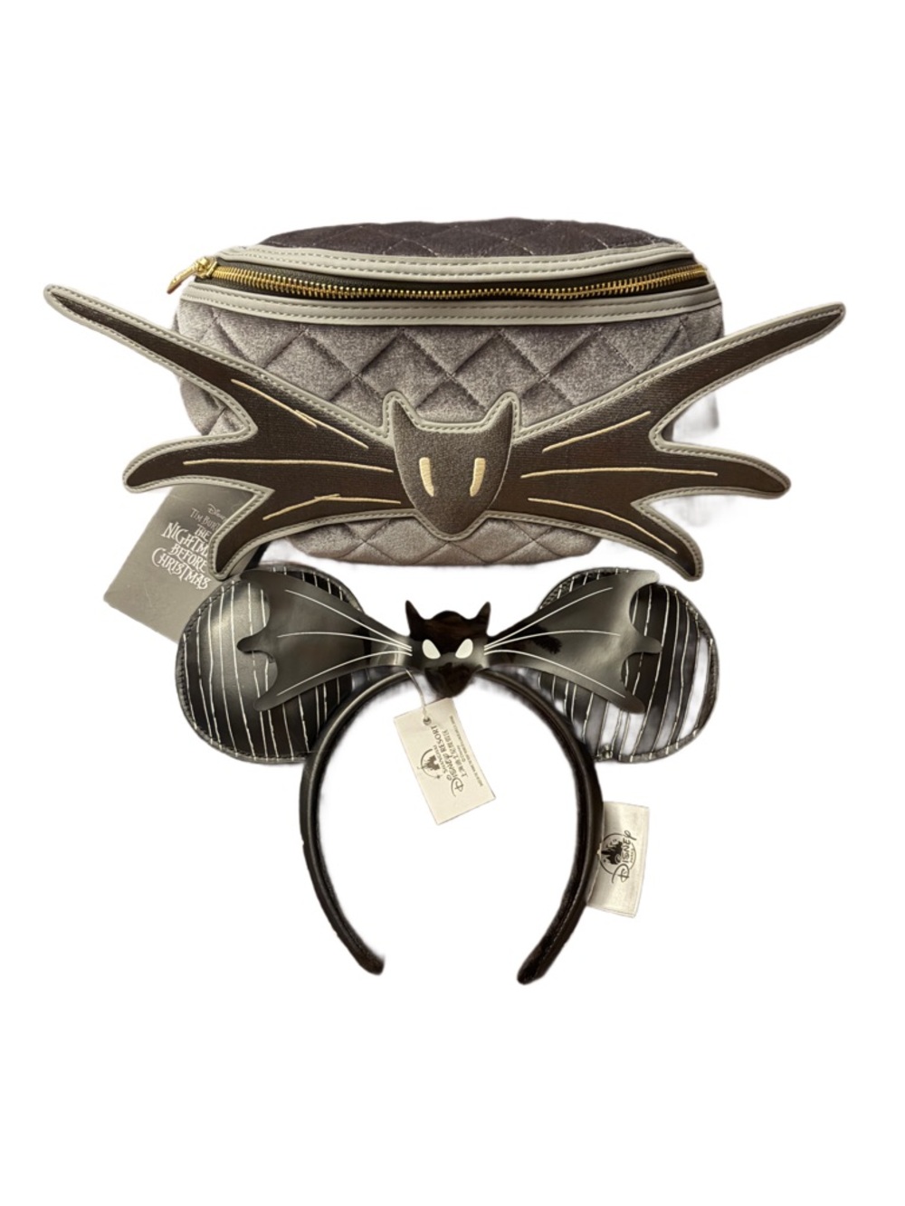 Disney Nightmare Before Christmas Jack Skellington Bow Tie Belt Bag